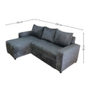 Sala Cama Milán con Baúl Chocolate Izquierda