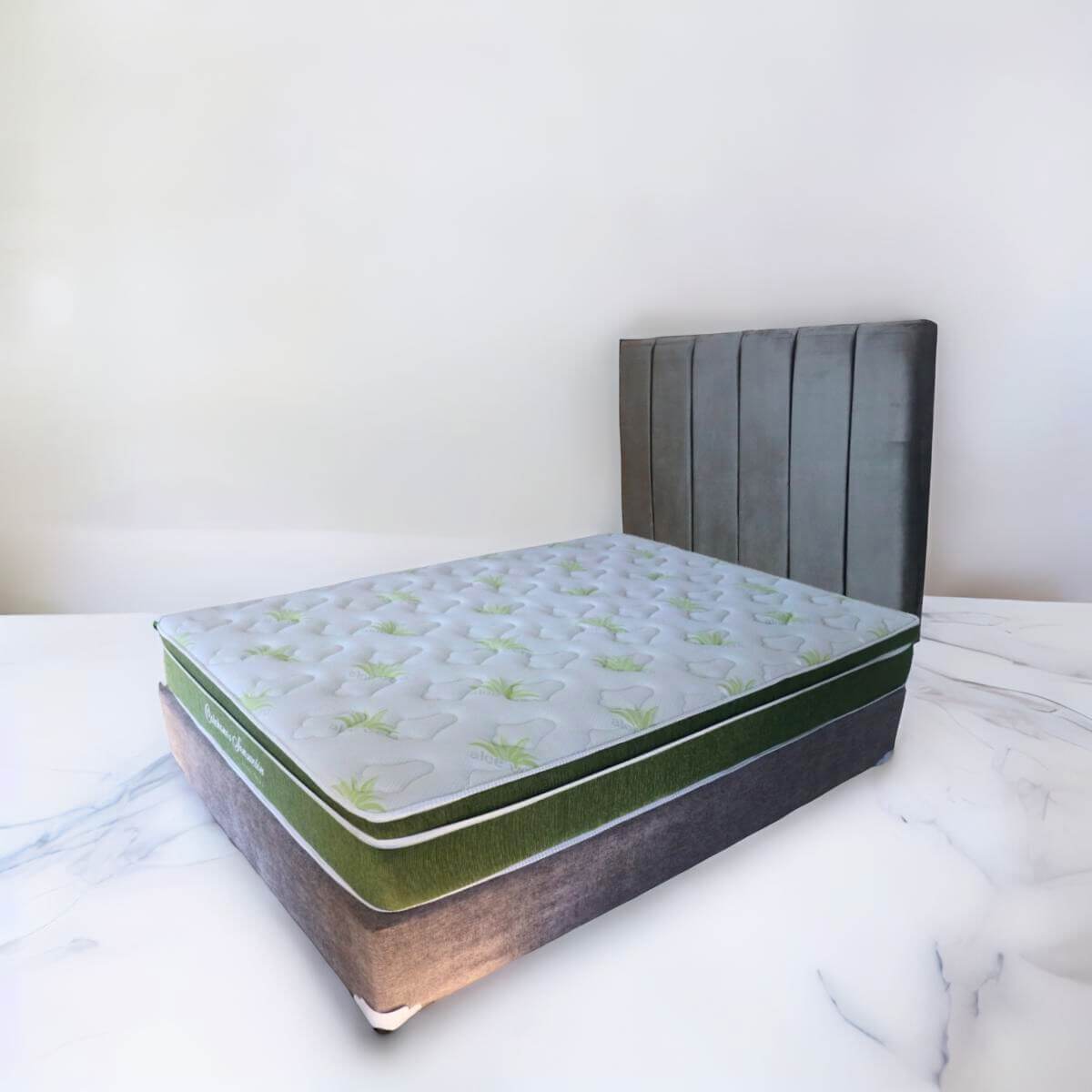 Set de Base y Colchón Matrimonial Aloe