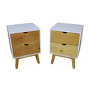 Buro Camil 2 Cajones Blanco | Natural