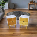 Buro Camil 2 Cajones Blanco | Natural