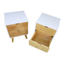 Buro Camil 2 Cajones Blanco | Natural