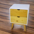 Buro Camil 2 Cajones Blanco | Natural