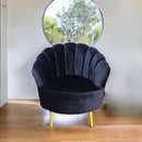 Sillón Ocasional Amapola Pata Dorada