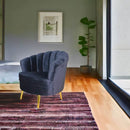 Sillón Ocasional Amapola Pata Dorada