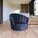 Sillón Ocasional Amapola Pata Dorada