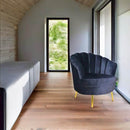 Sillón Ocasional Amapola Pata Dorada