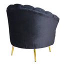 Sillón Ocasional Amapola Pata Dorada