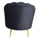 Sillón Ocasional Amapola Pata Dorada