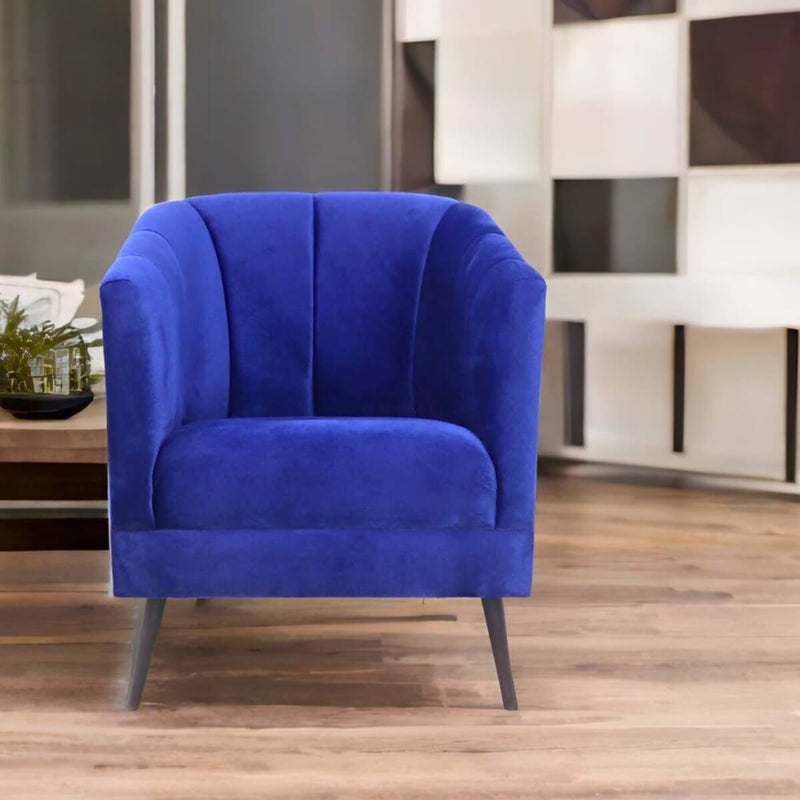 sillón pequeño azul económico norval