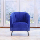 sillón de terciopelo pequeño económico norval