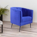 sillón de terciopelo pequeño económico norval