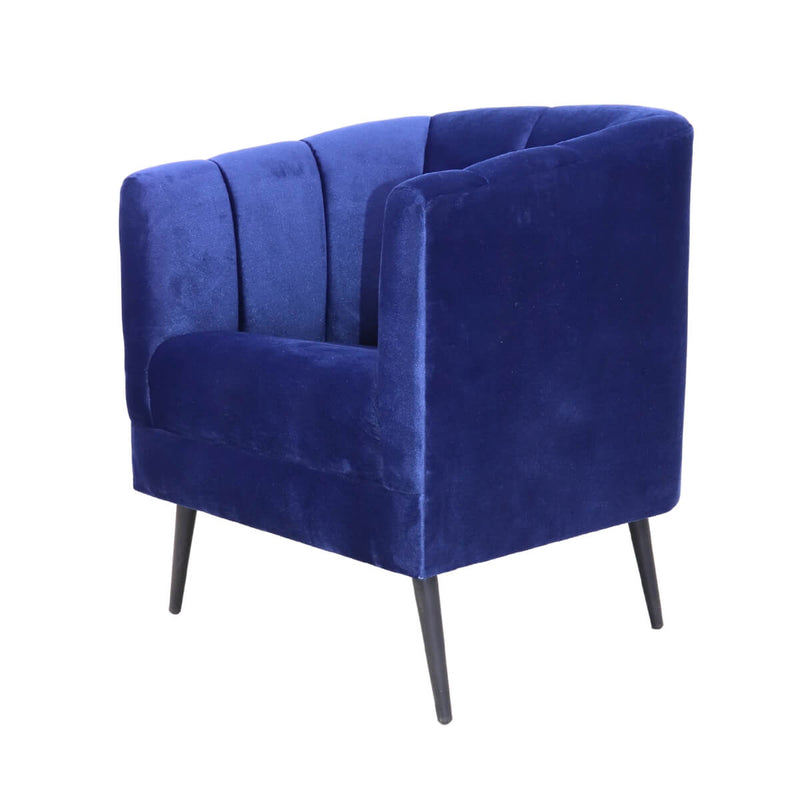precio sillón ocasional terciopelo azul pequeño económico norval
