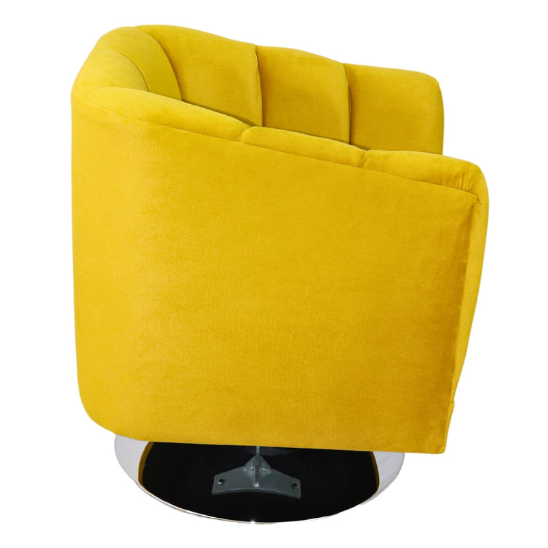 donde comprar sillón ocasional terciopelo amarillo pequeño económico norval