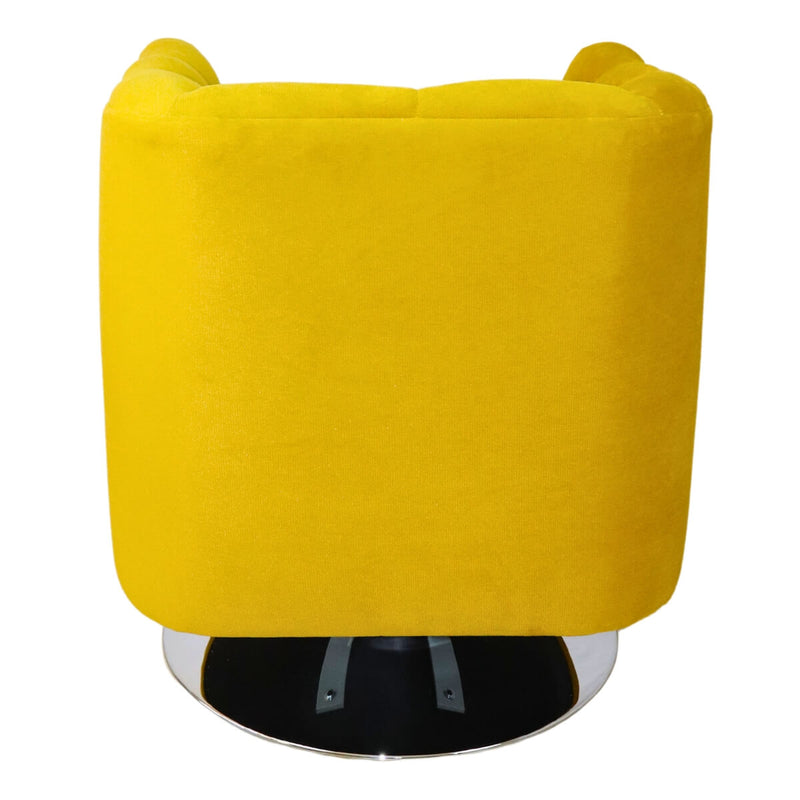 donde comprar sillón ocasional terciopelo amarillo giratorio norval