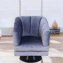 donde comparar sillón giratorio pequeño terciopelo gris cerca de mi norval