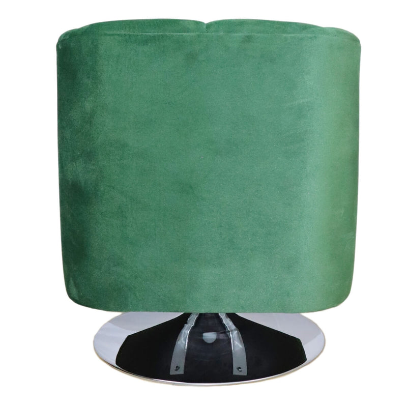 donde comprar sillón giratorio individual terciopelo verde para sala norval