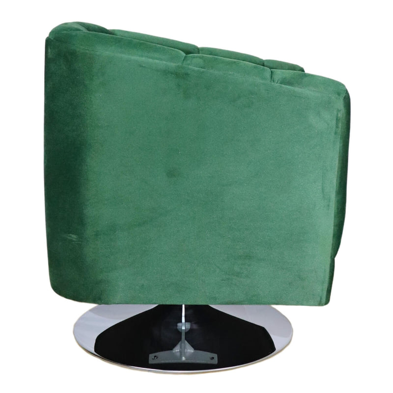 donde comprar sillón giratorio individual terciopelo verde norval