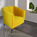 comprar sillón ocasional terciopelo verde pequeño económico norval