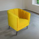 sillón de terciopelo pequeño económico norval