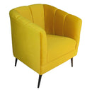 sillón ocasional amarillo pequeño económico norval