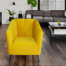 comprar sillón ocasional terciopelo verde pequeño económico norval