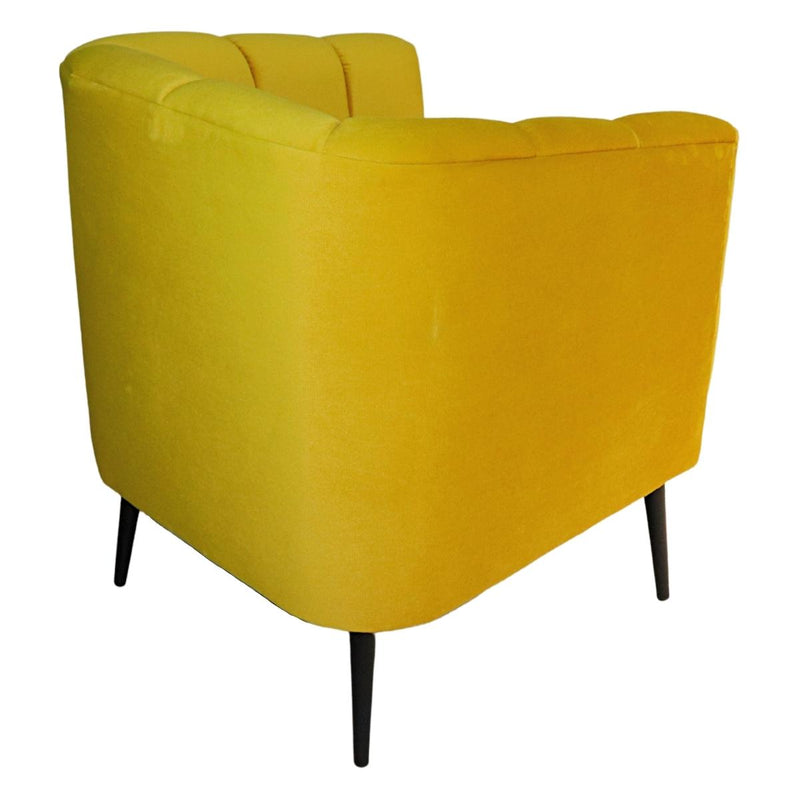 sillón ocasional amarillo pequeño económico norval