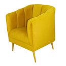 sillón de terciopelo pequeño económico norval