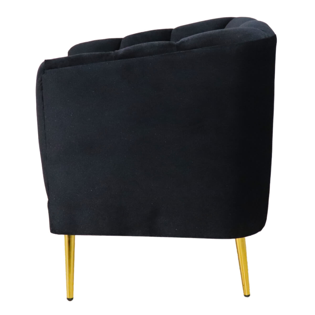 sillón de terciopelo pequeño económico norval #color_negro