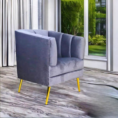 donde comprar sillón ocasional terciopelo gris pequeño norval #color_oxford