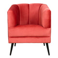 sillón ocasional terciopelo salmón pequeño económico norval #color_salmon