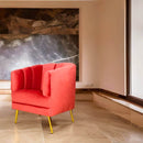 precio sillón ocasional terciopelo salmón pequeño económico norval