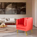 sillón moderno salmón pequeño económico norval