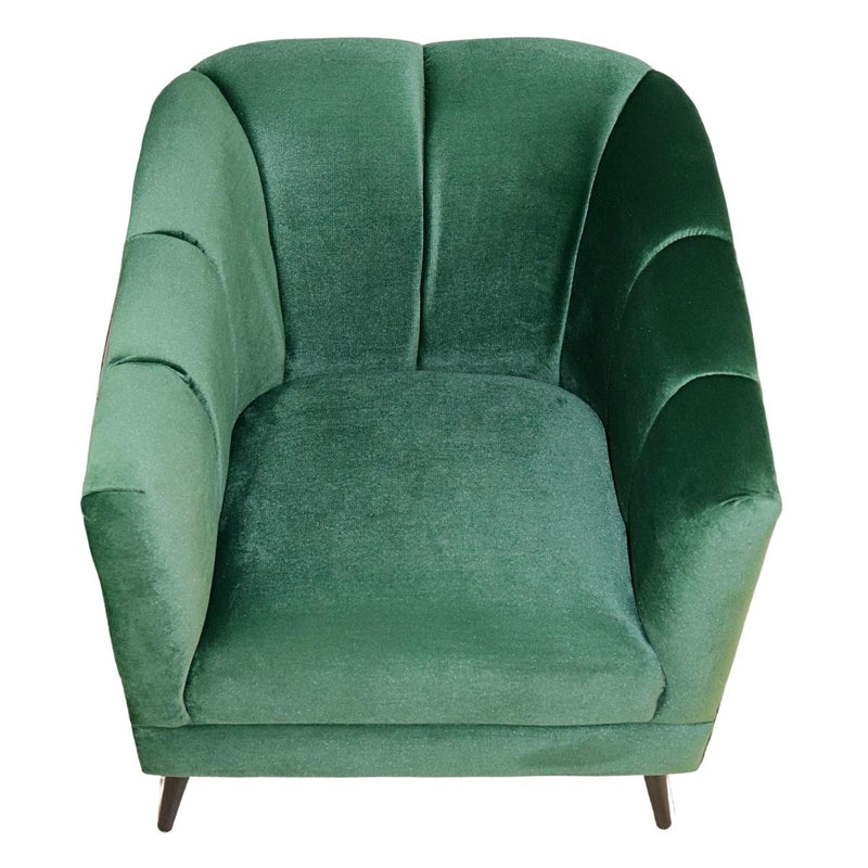 sillón verde pequeño económico norval