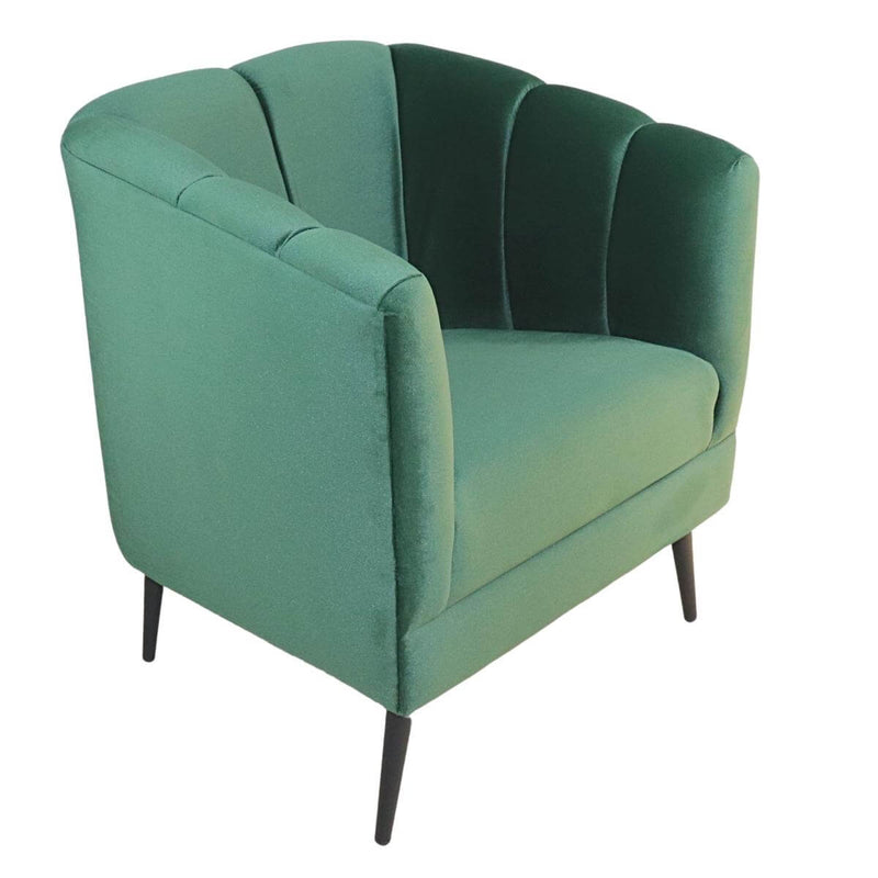 comprar sillón ocasional verde pequeño económico norval