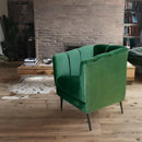 sillón verde pequeño económico norval