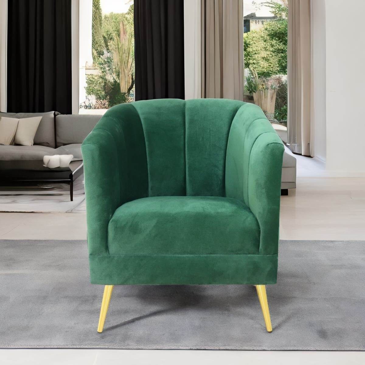 precio de sillón ocasional verde pequeño económico norval #color_verde