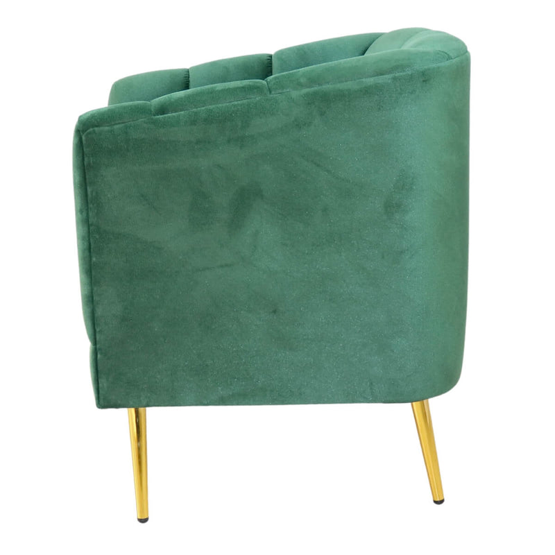 donde comprar sillón ocasional terciopelo verde pequeño económico norval