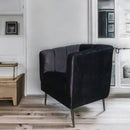 donde comprar sillón ocasional negro pequeño económico norval