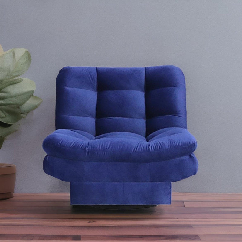 sillón de sala azul