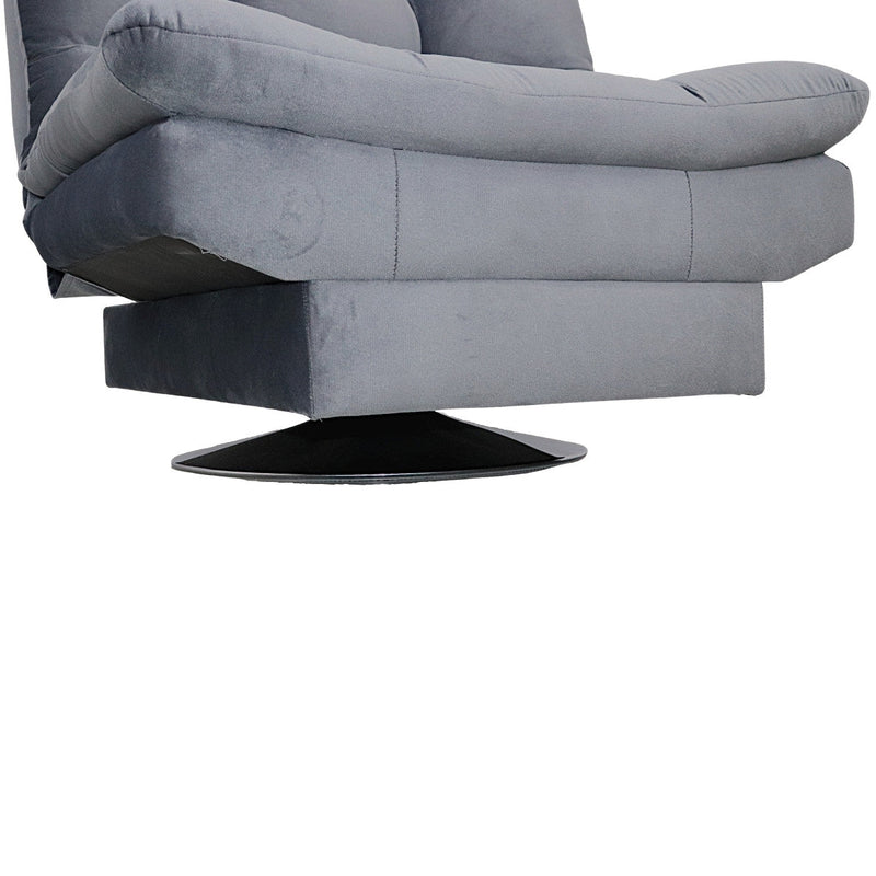sillón reclinable gris