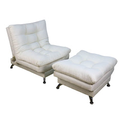 sillón con taburete individual beige donde comprar cerca de mi norval #color_hueso