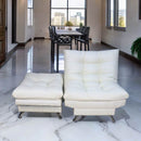 sillón con taburete individual beige donde comprar cerca de mi norval