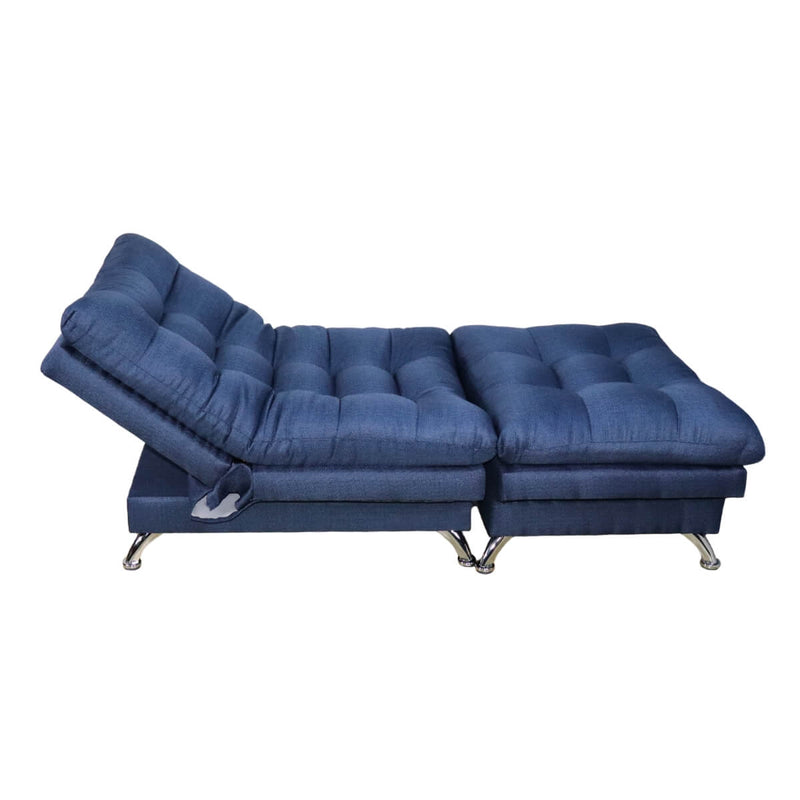 sillón pequeño con taburete individual azul donde comprar cerca de mi norval