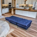 donde comprar sillón para sala con taburete individual azul donde comprar cerca de mi norval