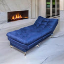 sillón pequeño con taburete individual azul donde comprar cerca de mi norval