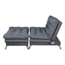 sillón con taburete individual gris donde comprar cerca de mi norval