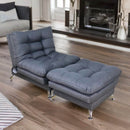 sillón con taburete individual gris donde comprar cerca de mi norval