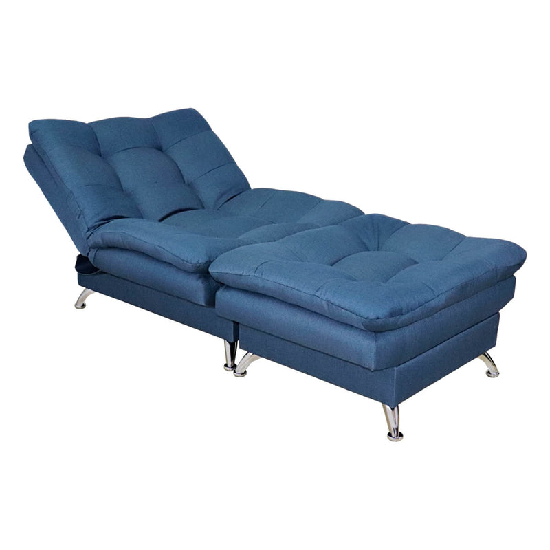 sillón para sala con taburete individual azul donde comprar cerca de mi norval
