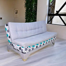 compra sofá cama matrimonial futon de madera gris moderno nórdico cerca de mi norval