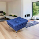 comprar otoman pequeño azul cerca de mi